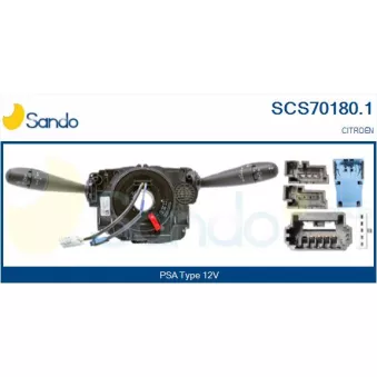 Commutateur de colonne de direction SANDO SCS70180.1