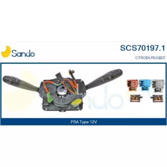 Commutateur de colonne de direction SANDO SCS70197.1