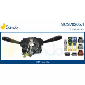 Commutateur de colonne de direction SANDO SCS70205.1