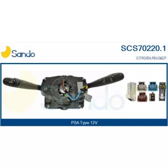 Commutateur de colonne de direction SANDO SCS70220.1