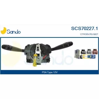 Commutateur de colonne de direction SANDO SCS70227.1