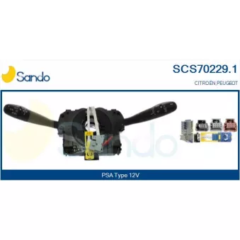 Commutateur de colonne de direction SANDO SCS70229.1