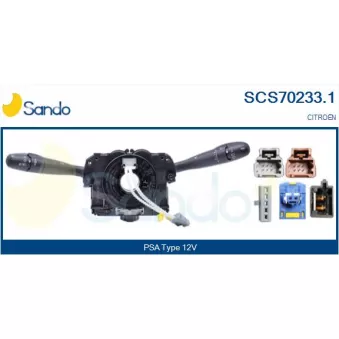 Commutateur de colonne de direction SANDO SCS70233.1