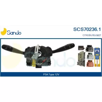 Commutateur de colonne de direction SANDO SCS70236.1