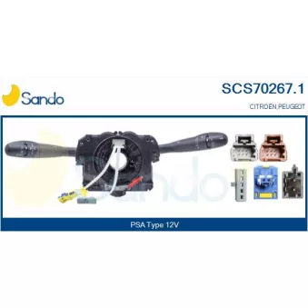 Commutateur de colonne de direction SANDO SCS70267.1