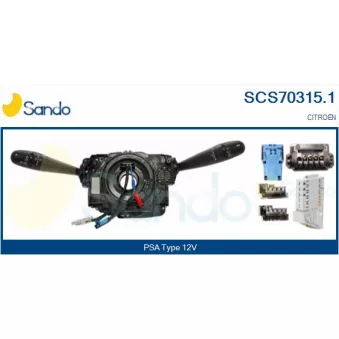 Commutateur de colonne de direction SANDO SCS70315.1