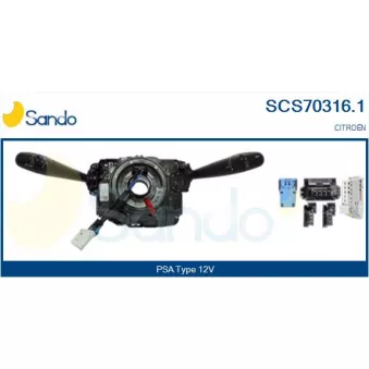 Commutateur de colonne de direction SANDO SCS70316.1