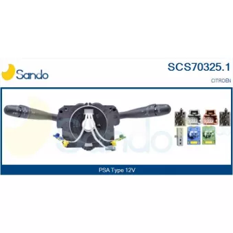 Commutateur de colonne de direction SANDO SCS70325.1