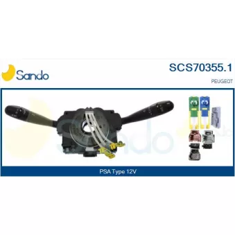 Commutateur de colonne de direction SANDO SCS70355.1