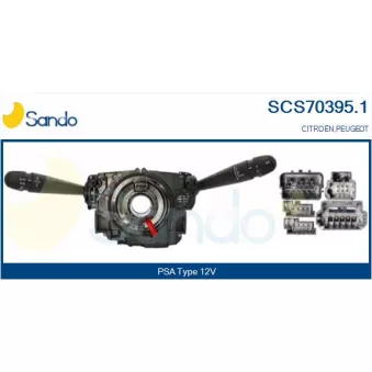 Commutateur de colonne de direction SANDO SCS70395.1