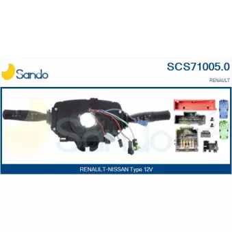 Commutateur de colonne de direction SANDO SCS71005.0