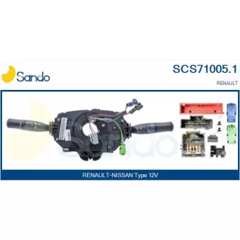 Commutateur de colonne de direction SANDO SCS71005.1