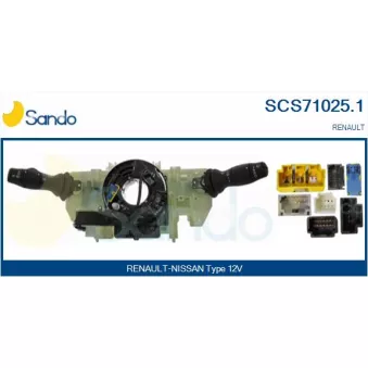 Commutateur de colonne de direction SANDO SCS71025.1