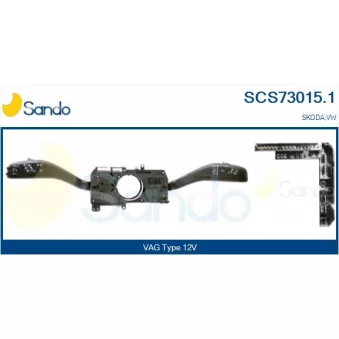 Commutateur de colonne de direction SANDO SCS73015.1