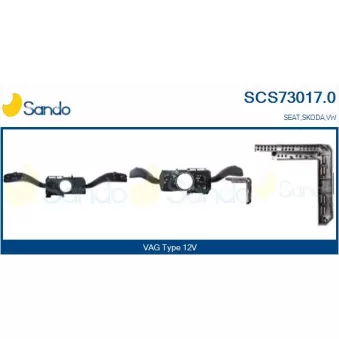 Commutateur de colonne de direction SANDO SCS73017.0