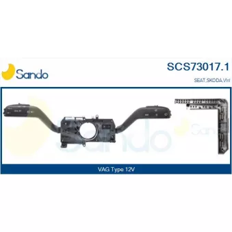 Commutateur de colonne de direction SANDO SCS73017.1