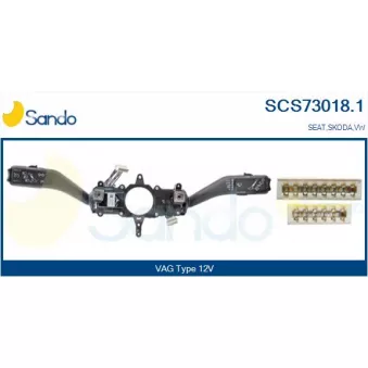 Commutateur de colonne de direction SANDO SCS73018.1