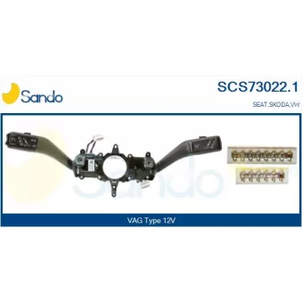 Commutateur de colonne de direction SANDO SCS73022.1