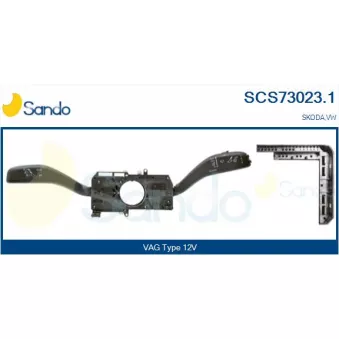 Commutateur de colonne de direction SANDO SCS73023.1