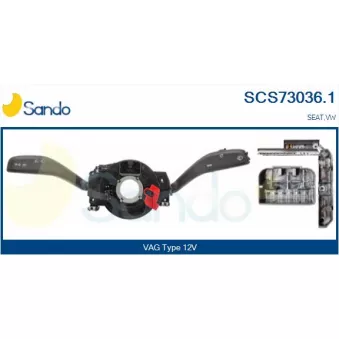 Commutateur de colonne de direction SANDO SCS73036.1