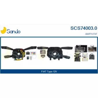 Commutateur de colonne de direction SANDO SCS74003.0