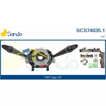 Commutateur de colonne de direction SANDO SCS74035.1