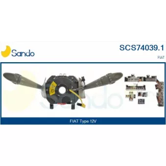 Commutateur de colonne de direction SANDO SCS74039.1