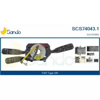 Commutateur de colonne de direction SANDO SCS74043.1
