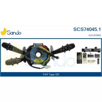 Commutateur de colonne de direction SANDO SCS74045.1