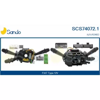 Commutateur de colonne de direction SANDO SCS74072.1
