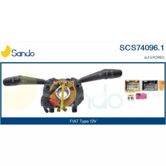 Commutateur de colonne de direction SANDO SCS74096.1