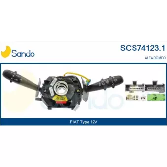 Commutateur de colonne de direction SANDO SCS74123.1