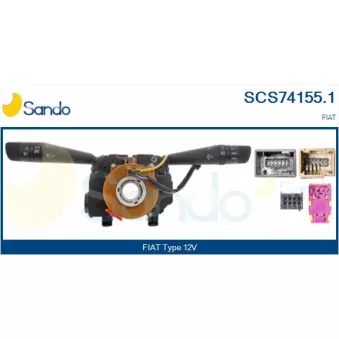 Commutateur de colonne de direction SANDO SCS74155.1