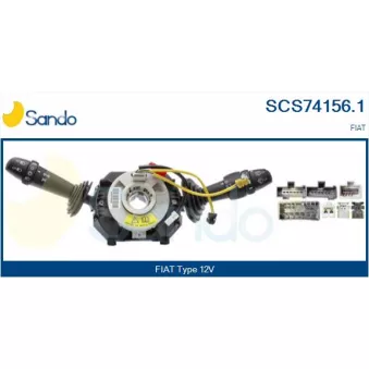 Commutateur de colonne de direction SANDO SCS74156.1
