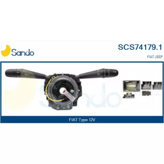 Commutateur de colonne de direction SANDO SCS74179.1