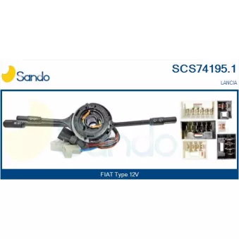 Commutateur de colonne de direction SANDO SCS74195.1