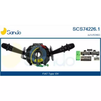Commutateur de colonne de direction SANDO SCS74226.1
