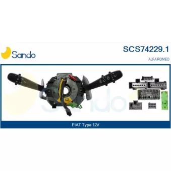 Commutateur de colonne de direction SANDO SCS74229.1