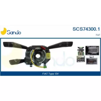 Commutateur de colonne de direction SANDO SCS74300.1
