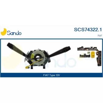 Commutateur de colonne de direction SANDO SCS74322.1