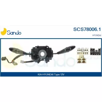 Commutateur de colonne de direction SANDO SCS78006.1