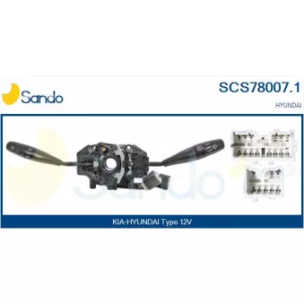 Commutateur de colonne de direction SANDO SCS78007.1