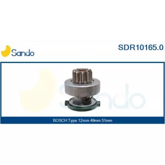Pignon, démarreur SANDO SDR10165.0