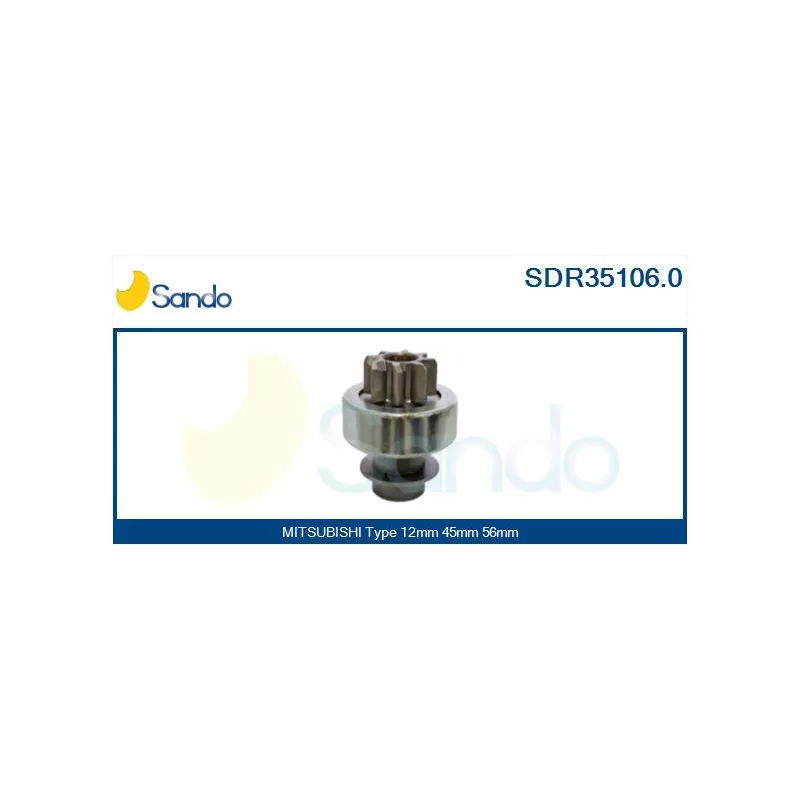 Pignon, démarreur SANDO SDR35106.0