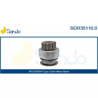 Pignon, démarreur SANDO SDR35110.0