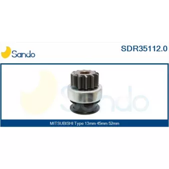 Pignon, démarreur SANDO SDR35112.0