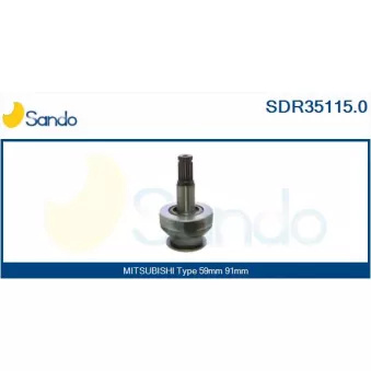 Pignon, démarreur SANDO SDR35115.0