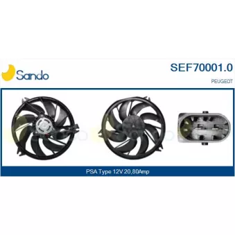 Moteur électrique, ventilateur pour radiateurs SANDO SEF70001.0