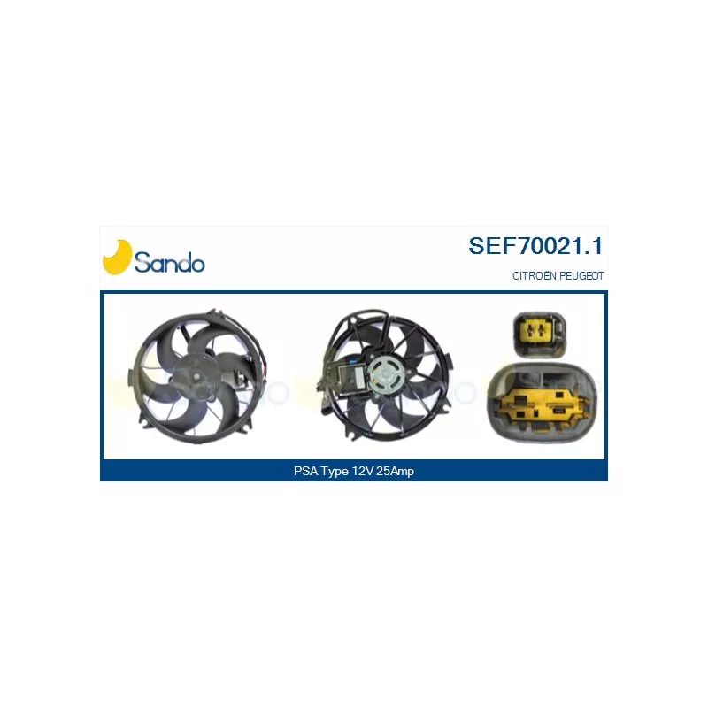 Moteur électrique, ventilateur pour radiateurs SANDO SEF70021.1
