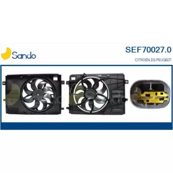 Moteur électrique, ventilateur pour radiateurs SANDO SEF70027.0